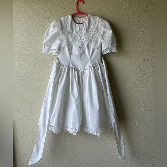 Vintage Gunne Sax Jessica McClintock Size 7 Lace Dress - Picture 1 of 9